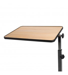 Masa de servit la pat cu roti, frane la cele 4 roti, reglabila pe inaltime