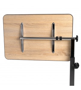 Masa de servit la pat cu roti, frane la cele 4 roti, reglabila pe inaltime