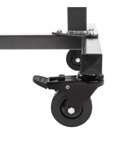 Masa de servit la pat cu roti, frane la cele 4 roti, reglabila pe inaltime