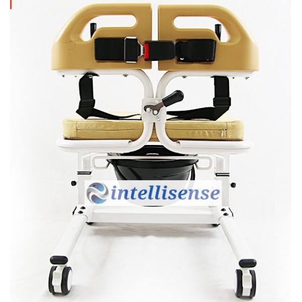 Scaun transfer pat-toaleta-baie-masa fara a ridica utilizatorul. Scaun WC camera tip Foarfeca. -RESIGILAT -Expus in magazin Scaun transfer pat-toaleta-baie-masa fara a ridica utilizatorul. Scaun WC camera tip Foarfeca. -RESIGILAT -Expus in magazin